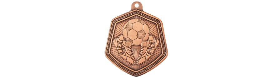 65MM FALCON FOOTBALL BALL & bOOTS MEDAL - GOLD, SILVER & BRONZE 65MM FALCON FOOTBALL BALL & bOOTS MEDAL - GOLD, SILVER & BRONZE